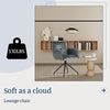 Modern Fabric Leisure ArmChair w/ Metal Leg for Living Dining Room Bedroom