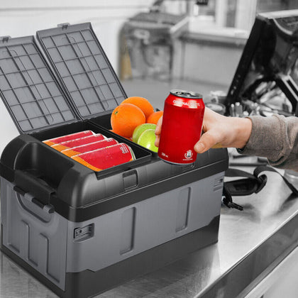 45L Collapsible Car Trunk Storage Box 60kg/132.28Ib Load Organizer High Cover