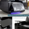 Electric Recliner Chair Lighting Gaming Home Theater Seating Leather Sofa QW