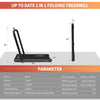 2 in 1 Walking Machine Treadmill Folding Electric Running Jogging Exercise Home