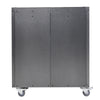 2 Door 1 Drawer Mobile Office Filing Cabinet Metal File Paper Storage Cupboard