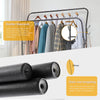 Heavy Duty Double Clothes Rail Hanging Rack Garment Display Stand Storage Shelf