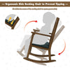 Wooden Kids Rocking Chair Children Armchair Seating Rocker W/ Soft Cushion Home