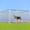 Outdoor Dog Playpen Heavy Duty Dog Kennel Galvanized Metal Dog Fence Pet House