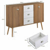 Modern Sideboard Buffet 2 Doors 3 Drawers Storage Cabinet Cupboard for Hallway