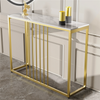 120CM Modern Glam Console Table Home Entryway Marble Sofa Porch Bar Accent Table