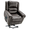 Electric Power Lift Pu Leather Auto Massage Recliner Armchair Sofa Lounge Chair