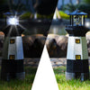 SOLAR POWERED LIGHTHOUSE ROTATING LED GARDEN LIGHT HOUSE DECORATION ORNAMENT