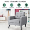 Modern Upholstered Accent Sofa Chair Button Tufted Armchair Leisure Lounge Chair