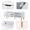 TV Cabinet Vintage TV Stand Console Table TV Unit Centre Table with Storage Cube