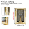 Large Islamic Gold Coloured Kaaba Door Wall Hanging Photo Frame Eid Ramadan Gift