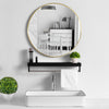 40-80cm Round Wall Mounted Mirror Bathroom Bedroom Makeup Dressing Vanity Decor