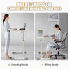 Ergonomic Standing Laptop Table Lifting Desk Home Office Workstation w/ Wheels