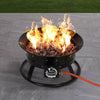 Portable Outdoor Gas Fire Pits Patio Heater with Lava Rocks Regulator Valve Hose