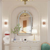 Luxury Arch Decorative Wall Mirror Crush Diamond Makeup Dress Mirror Home Déco