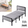 3FT Single Folding Bed Home Office Guest Bed Platform with Headboard Footboard