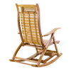 Bamboo Rocking Chair Outdoor Garden Armchair Headrest Solid Wood Furniture Relax