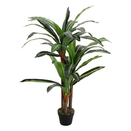4ft Tropical Artificial Palm Tree Large Plants Fake Bamboo Leafs Garden Decor
