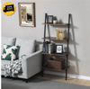 Vintage Ladder Bookcase Industrial Wall Furniture Rustic Metal Display Shelf NEW