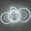 Cool White Chandelier LED Lamp Ring Frame Ceiling Light LivingRoom Pendant Light