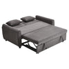 Convertible 2 Seater Sofabed Linen Couch Recliner Settee Double Sleeper Loveseat