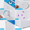 Portable Washing Machine Twin Tube Laundry Washer Spiner Built-in Drain Pump