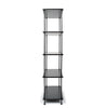 5 Tier Shelving Display Unit Versatile Wall & Pantry Storage Modern Wooden Metal