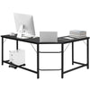 Large L-Shaped Corner Computer Desk PC Laptop Table Workstation with CPU Stand
