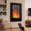 2kw Vertical Electric Fireplace Wall Mounted Space Heater with Remote Control