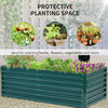 Garden Raised Vegetable Grow Bed Anti-corrosion Metal Flower Planter Box