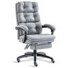 Home Office Chair Recliner Swivel Adjustable Linen Fabric Computer Desk Chair