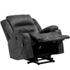 Electric Power Lift Recliner Chair Sofa Power Armchair Heated Massage Grey Merax