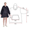 Hoodie Blanket Reversible Oversized Ultra Plush Sherpa Giant Hooded Sweatshirt