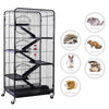 132cm Rabbit Metal Cage Hutch Cat Ferret Guinea Pig House Small Animal Pet Home