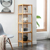 3/4/5 Tiers Bamboo Shelf Stand Book Plant Display Storage Cabinet Towels Holder