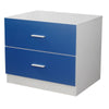 Orlando 2 Drawer Wooden Kids Bedroom Chest Cabinet Modern Storage Cupboard Wide