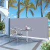 Retractable Side Awning Sunshade Garden Privacy Screen Automatic Roll-back Blind