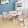 3pcs Kids Table & Chairs Set Children Writing Drawing Table Playroom Furniture