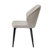 2/4/6pcs Dining Chairs Set Faux Leather Seat Back Metal Legs Kitchen Chair
