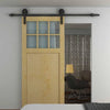 8FT Antique Interior Sliding Barn Door Hardware Wood Closet Roller Track Set