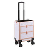 Luxury Travel Trolley Case Makeup Cosmetic Vanity Beauty Salon Nail Storage Box