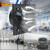 Industrial Axial Flow Plate Extractor Fan Factory Warehous Kitchen Speed Control