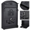 Outdoor Wall Mounted Mailbox Lockable Steel Mail Letter Post Secure Box Postbox