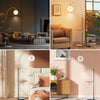 Chic Tall LED Floor Standing Lamp Corner Home Office Nightlight W/Coffee Table