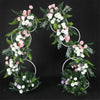 Set 2 Road Lead Wedding Arch Backdrop Stand Wreath Hoop Flower Decor Lawn Door