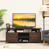 Media Console Table w/ 2 Door Cabinets Modern TV Stand for TVs up to 65-Inch