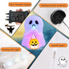 4 FT Halloween Inflatable Colorful Dimming Ghost Holding Pumpkin Blow-up Ghost