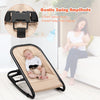 2 in 1 Folding Baby Rocker Adjustable Baby Bouncer Seat Infant Nursery Chair
