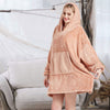 Hoodie Blanket Reversible Oversized Ultra Plush Sherpa Giant Hooded Sweatshirt