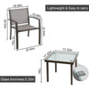 Furniture Set 2 Seater, Indoor Outdoor 3 Piece set Patio Furniture Set